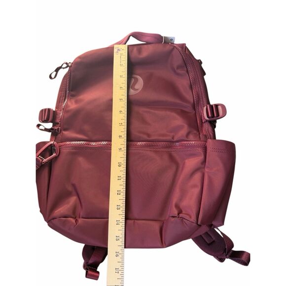 Lululemon Backpack New Crew 22L Burgundy Bay Red NEW - Picture 9 of 14